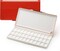 Watercolor Palette with Lid: 33 Wells Airtight Folding Paint Palette with Large Mixing Tray - Empty Acrylic Painting Art Pallet 12.5''x 6.5'' Red